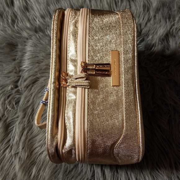 tartan and twine makeup bolsa rose gold